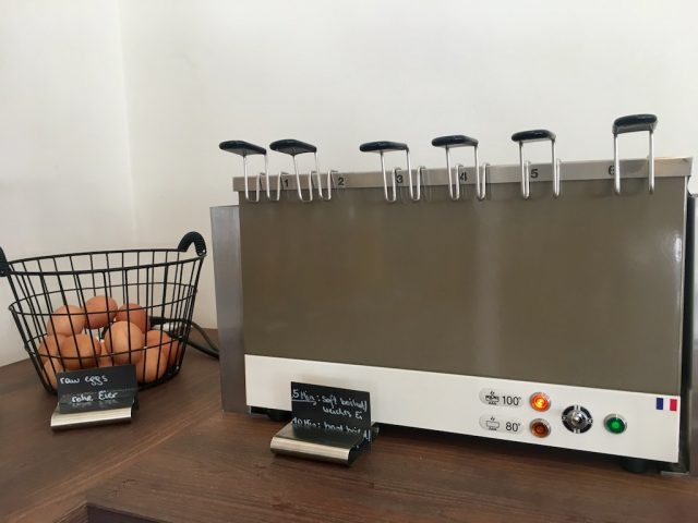 Egg Station at Hotel B&B