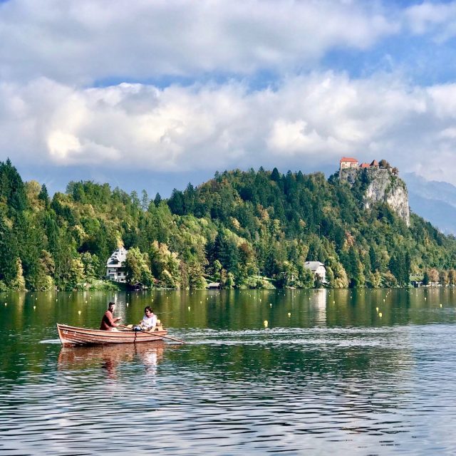 Rowing on Lake Bled